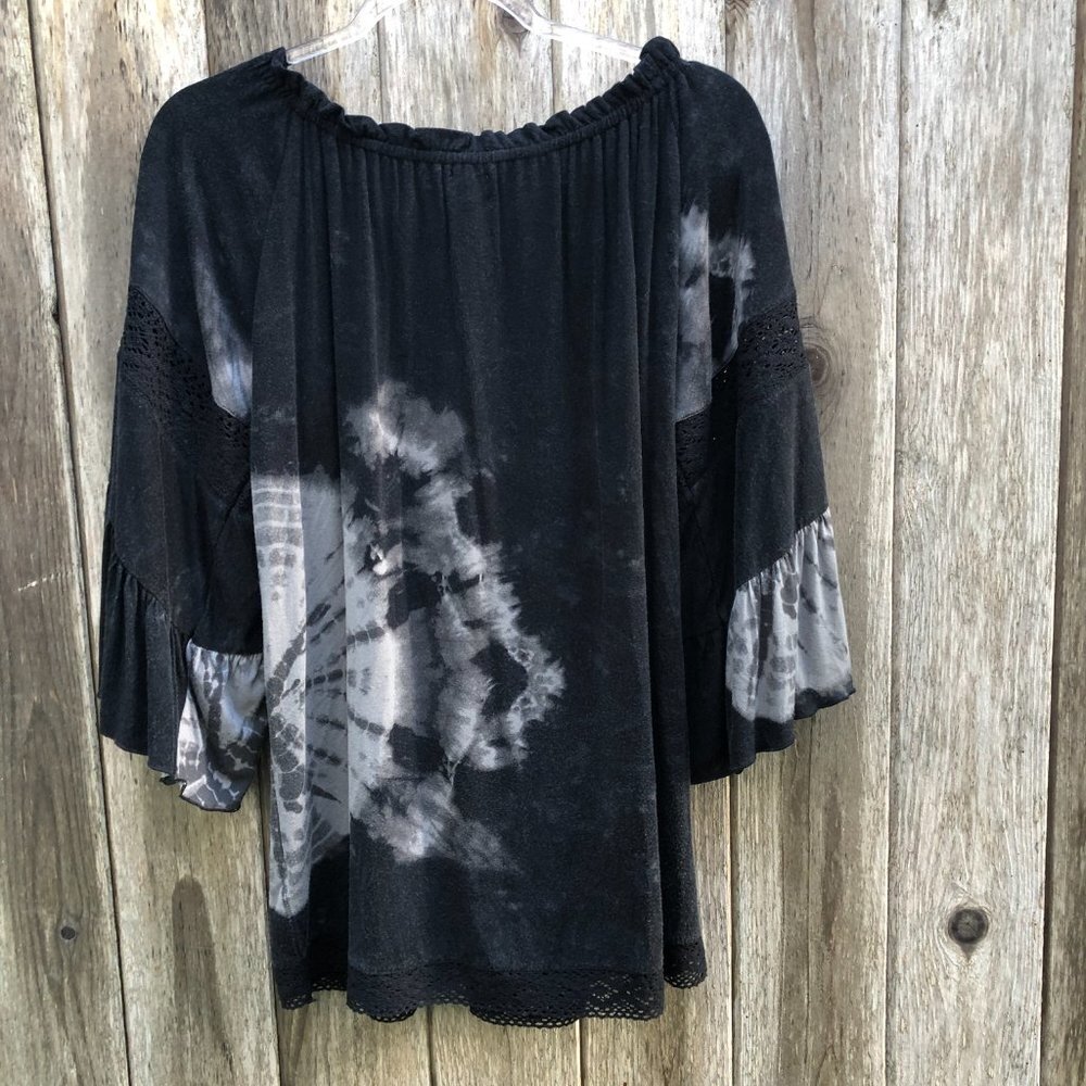 Surf Gypsy Boutique Tie Dye Tunic Blouse Small - Picture 6 of 8